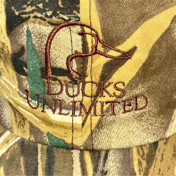 Ducks Unlimited Hat Cap Strap Back Camo Camouflage One Size Adjustable - Picture 1 of 6